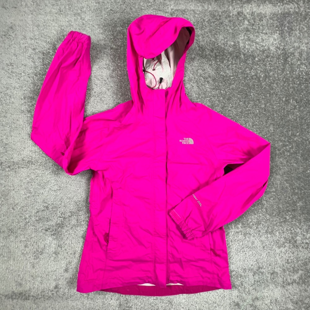 The North Face Womens Pink Venture HyVent 2.5L Rain Jacket XS A57Y